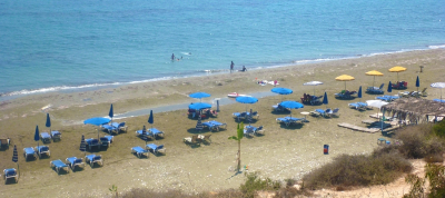 Der Blaue Flagge - Strand von Faros (Lighthouse Beach), Larnaka (Larnaca)