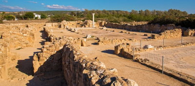 Die archäologische Ausgrabungsstätte von Agios Georgios bei Pegeia