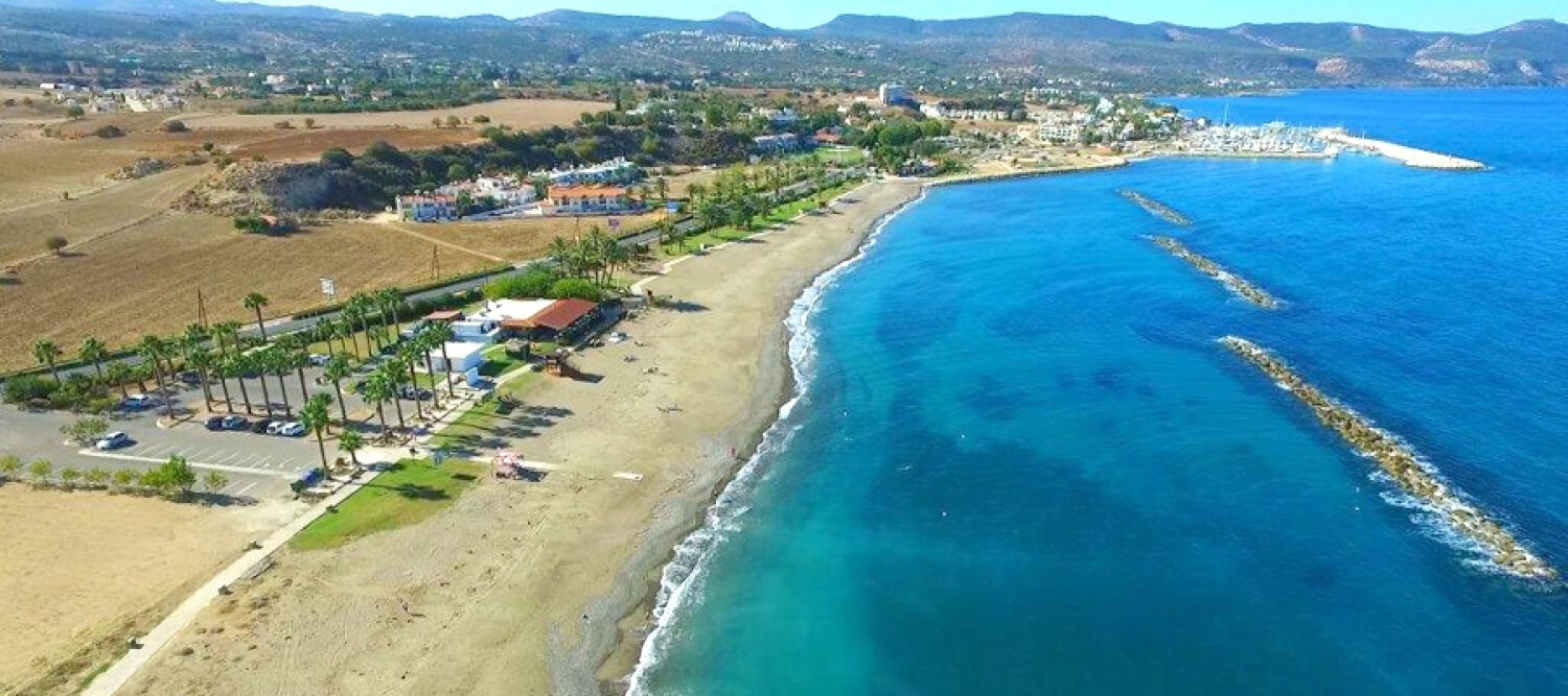 Die blaue Flagge - Strand Polis Chrysochous Municipal Beach